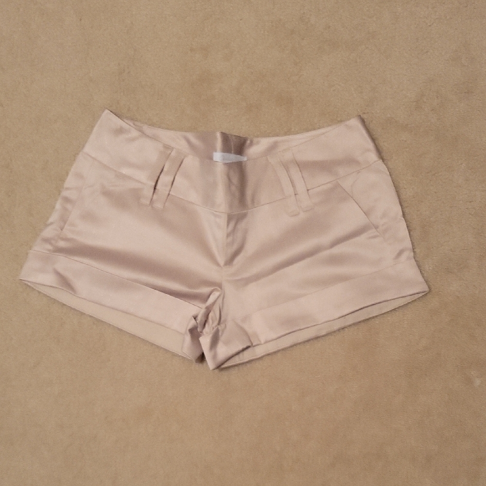Charlotte Russe Tan High Waist Shorts